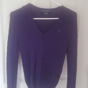 Purple Ralph Lauren Sport Sweater